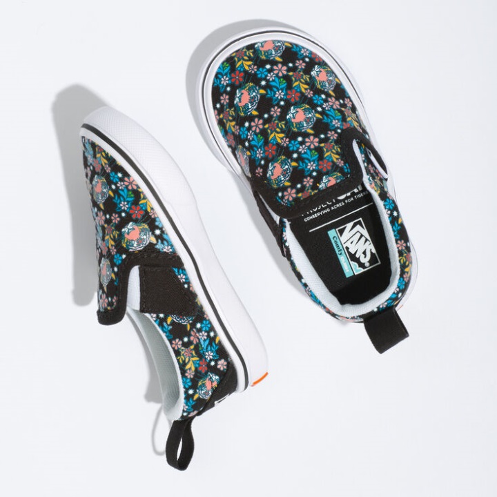 Vans X Project Cat Toddler Comfycush Slip-on V Projectcat-tiger Floral
