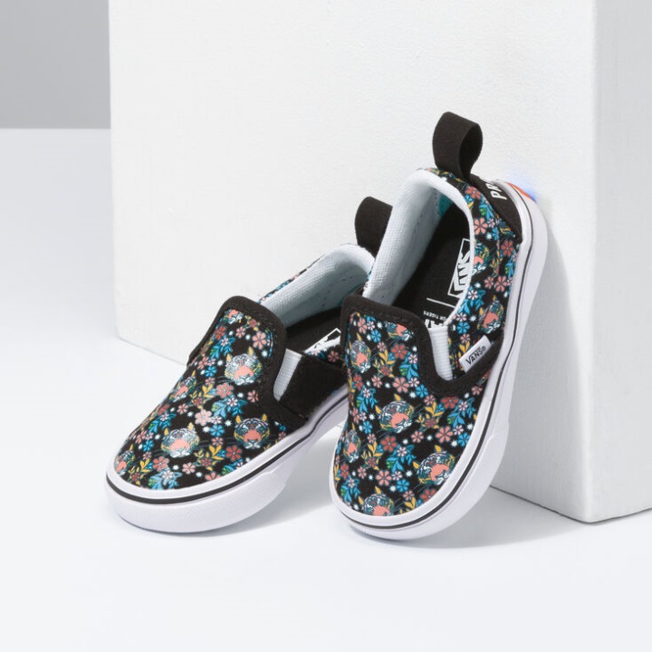 Vans X Project Cat Toddler Comfycush Slip-on V Projectcat-tiger Floral