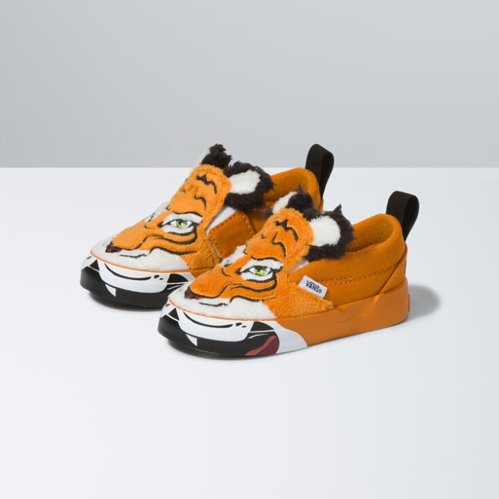 Vans X Project Cat Toddler Slip-on V Wild Tiger Projectcat-tiger