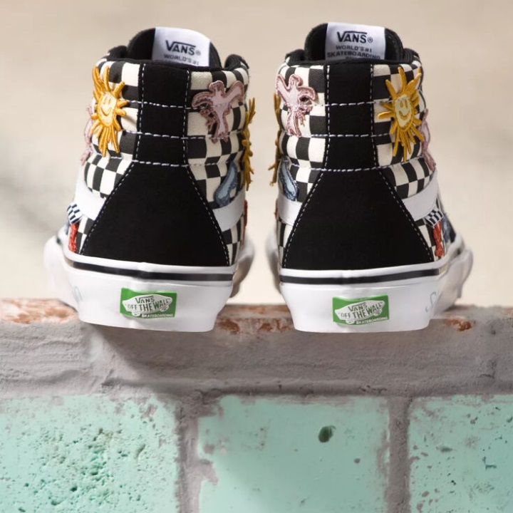 Vans X Skateistan Skate Sk8-hi σκακιέρα