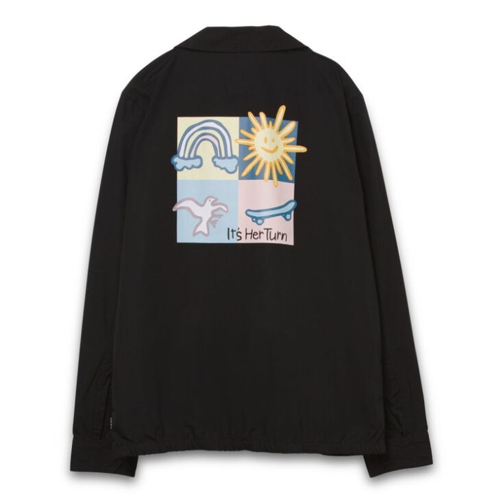 Vans X Skateistan γυναικείο μπουφάν μαύρο