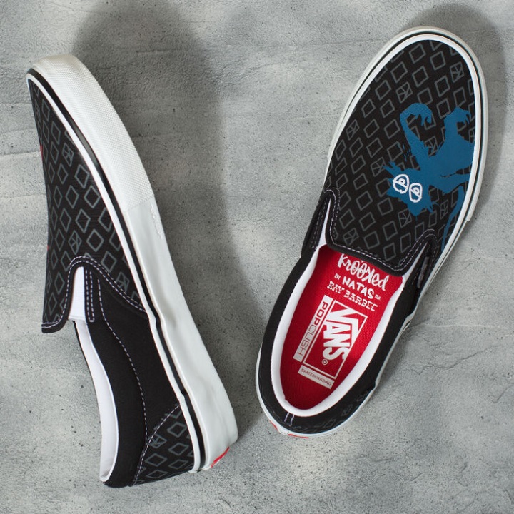 Vans X Strooked Skate Slip-on μαύρο