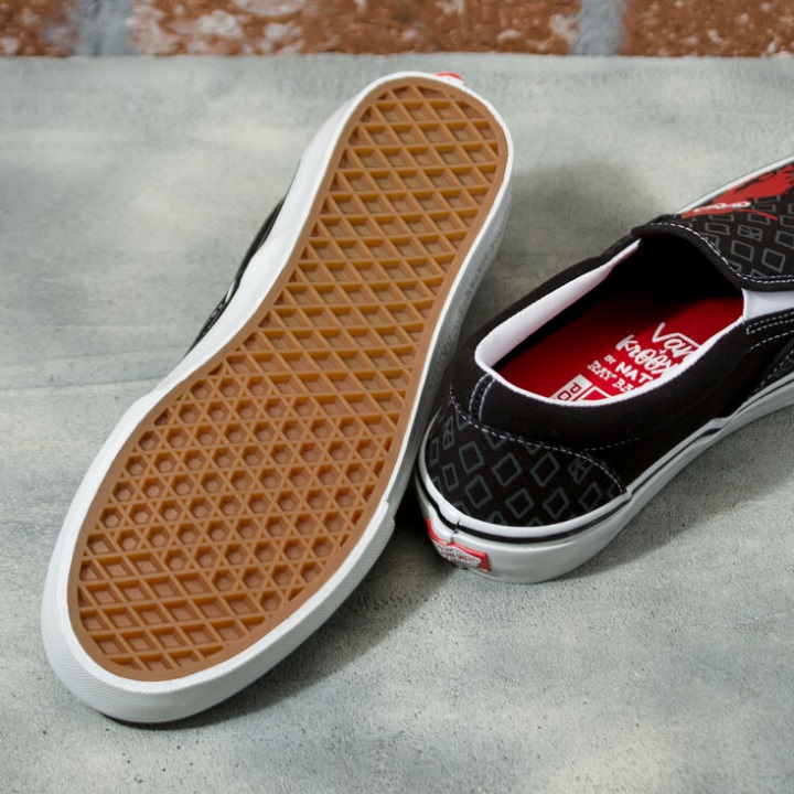 Vans X Strooked Skate Slip-on μαύρο