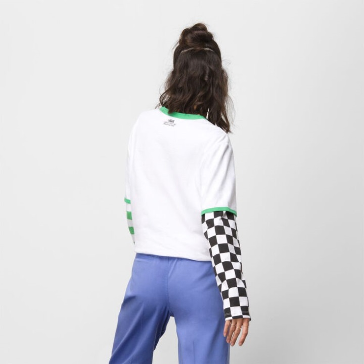 Vans X Tierra Whack με στρώσεις μακρυμάνικο λευκό