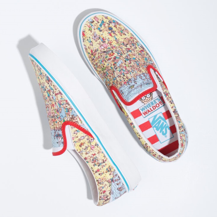 Vans X Wheres Waldo Classic Slip-on βρείτε το Steve-beach