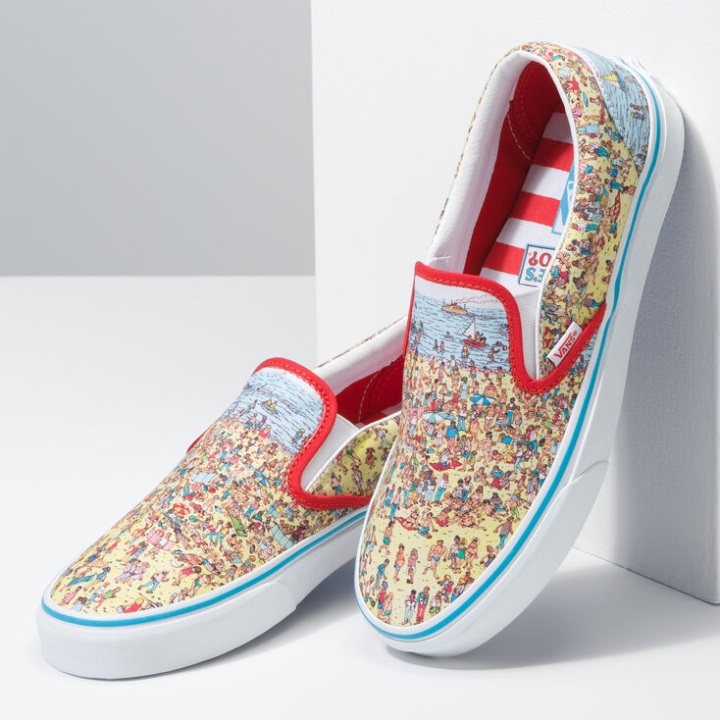 Vans X Wheres Waldo Classic Slip-on βρείτε το Steve-beach