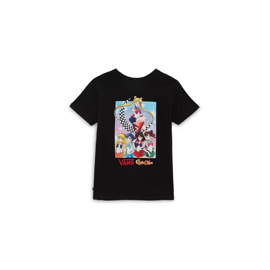 Vans X πανέμορφη Guardian Sailor Moon Bff Crew T-shirt μαύρο