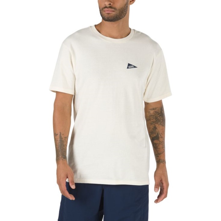 Vans X προσκυνητής σερφ προμήθεια κοντομάνικο μπλουζάκι αντίκα λευκό