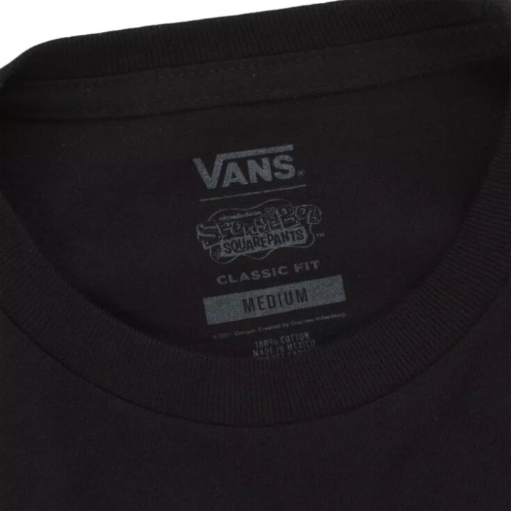 Vans X χαρακτήρες σφουγγάρι χαρακτήρες μακρυμάνικο μπλουζάκι