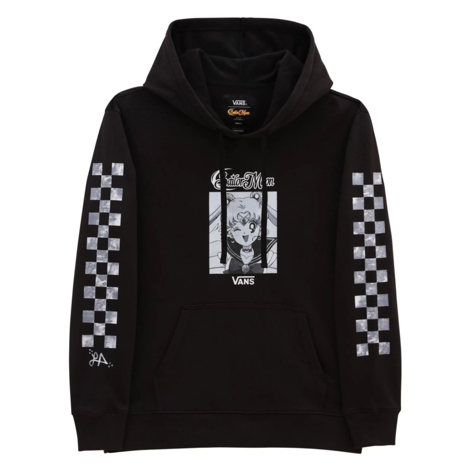Vans X όμορφος φύλακας Sailor Moon Lizzie Bff πουλόβερ μαύρη κουκούλα
