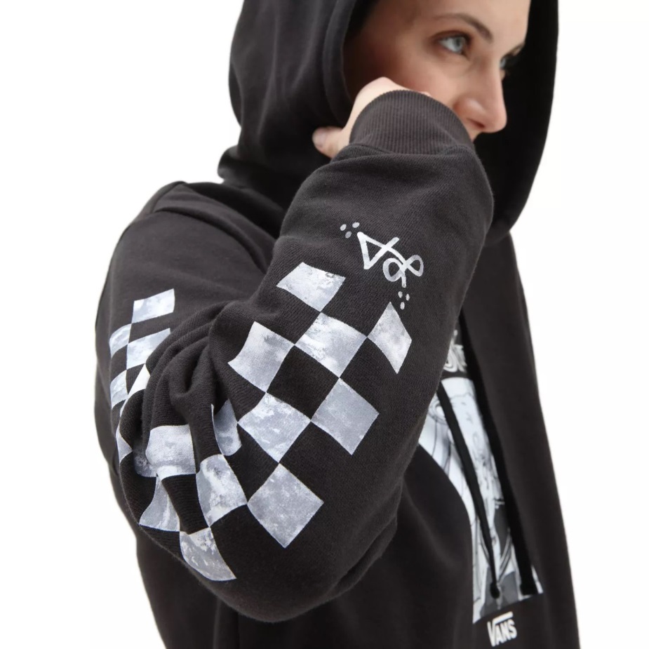 Vans X όμορφος φύλακας Sailor Moon Lizzie Bff πουλόβερ μαύρη κουκούλα