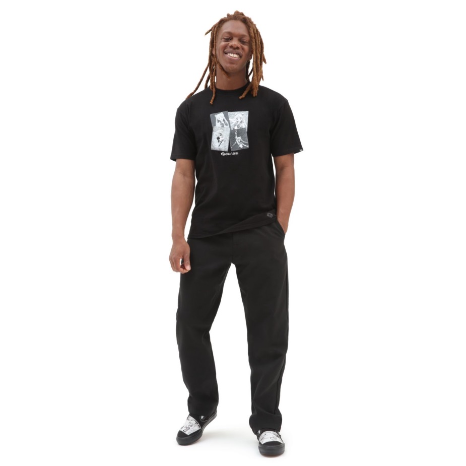 Vans X όμορφος φύλακας Sailor Moon γραφικό μπλουζάκι Skate μαύρο