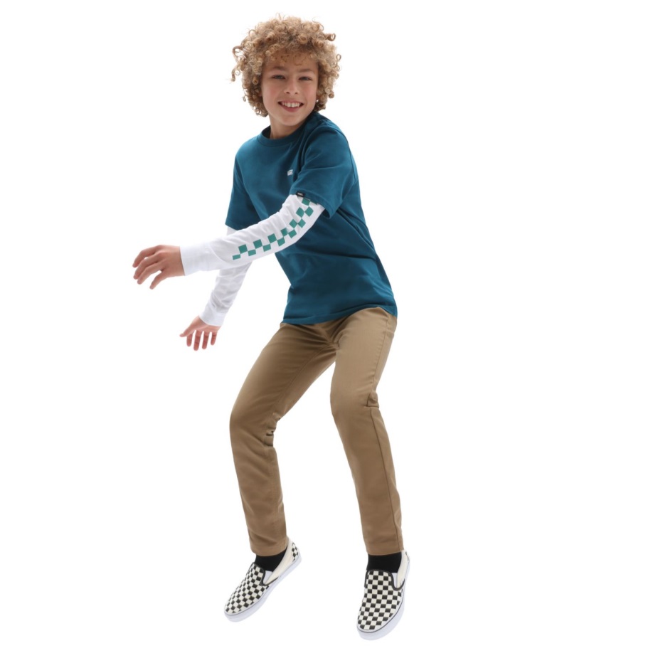 Vans αγόρι αυθεντικό παντελόνι Chino (8-14 ετών) καφέ