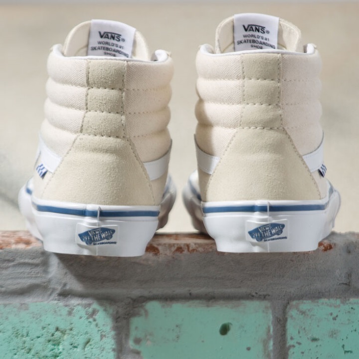 Vans ακατέργαστο πατίνι καμβά Sk8-hi ακατέργαστο καμβά κλασικό λευκό