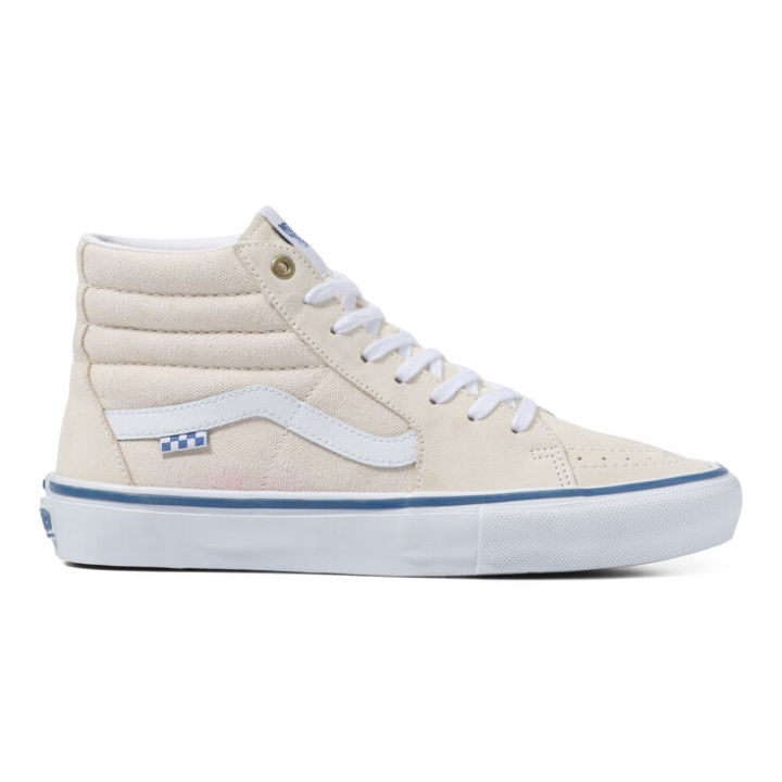 Vans ακατέργαστο πατίνι καμβά Sk8-hi ακατέργαστο καμβά κλασικό λευκό