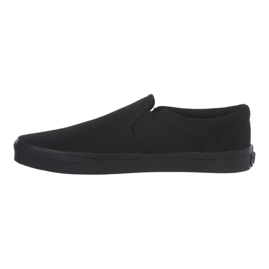 Vans ανδρικά Asher Skate Sneakers Casual Slip-on καμβάς μαύρο-μαύρο