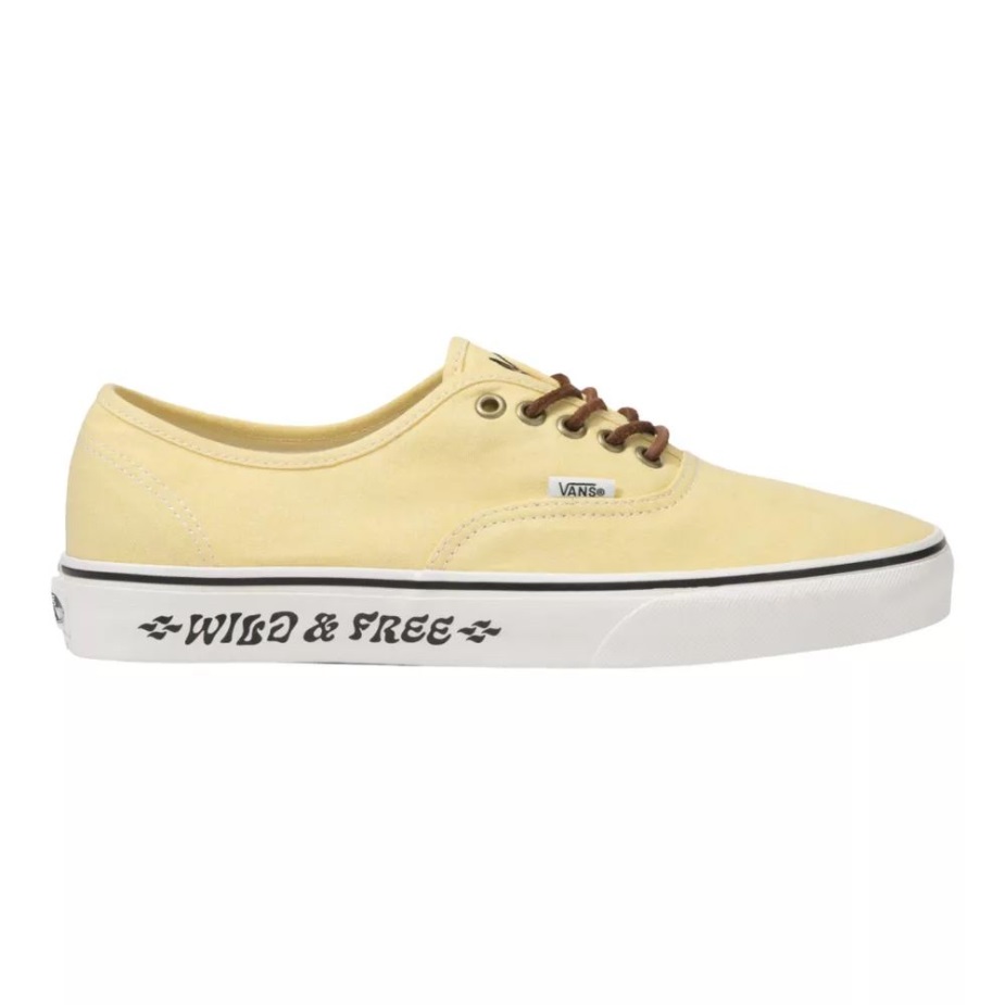 Vans ανδρικά αυθεντικά παπούτσια Skate Sneakers χαμηλό τοπ Casual κίτρινο-λευκό