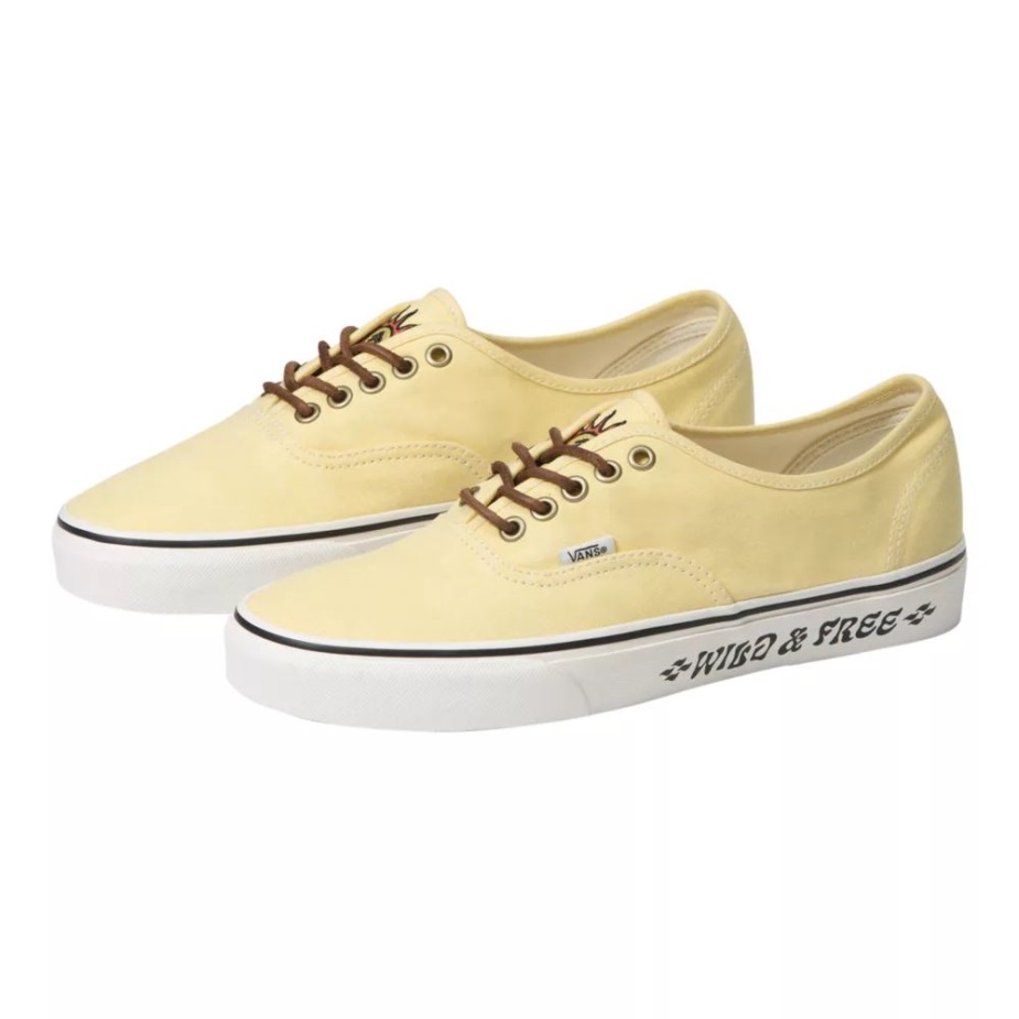 Vans ανδρικά αυθεντικά παπούτσια Skate Sneakers χαμηλό τοπ Casual κίτρινο-λευκό