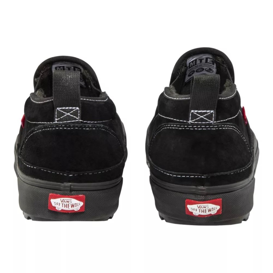 Vans ανδρικές μπότες Slip Mte-1 Mid Top Hiking χειμερινό σουέτ αδιάβροχο μαύρο-μαύρο-σουέτ