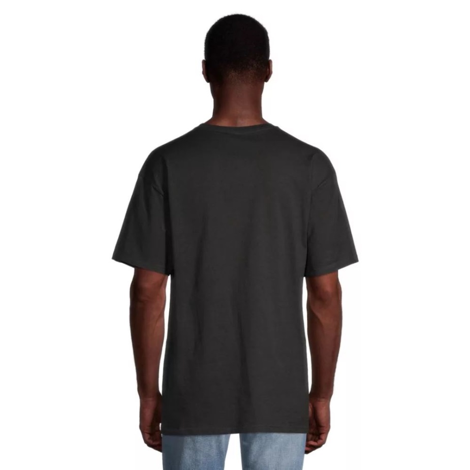 Vans ανδρικό μπλουζάκι κλασικό εμπριμέ κοντομάνικο λαιμόκοψη βαμβακερό γραφικό μαύρο-πεπόνι ντεγκραντέ