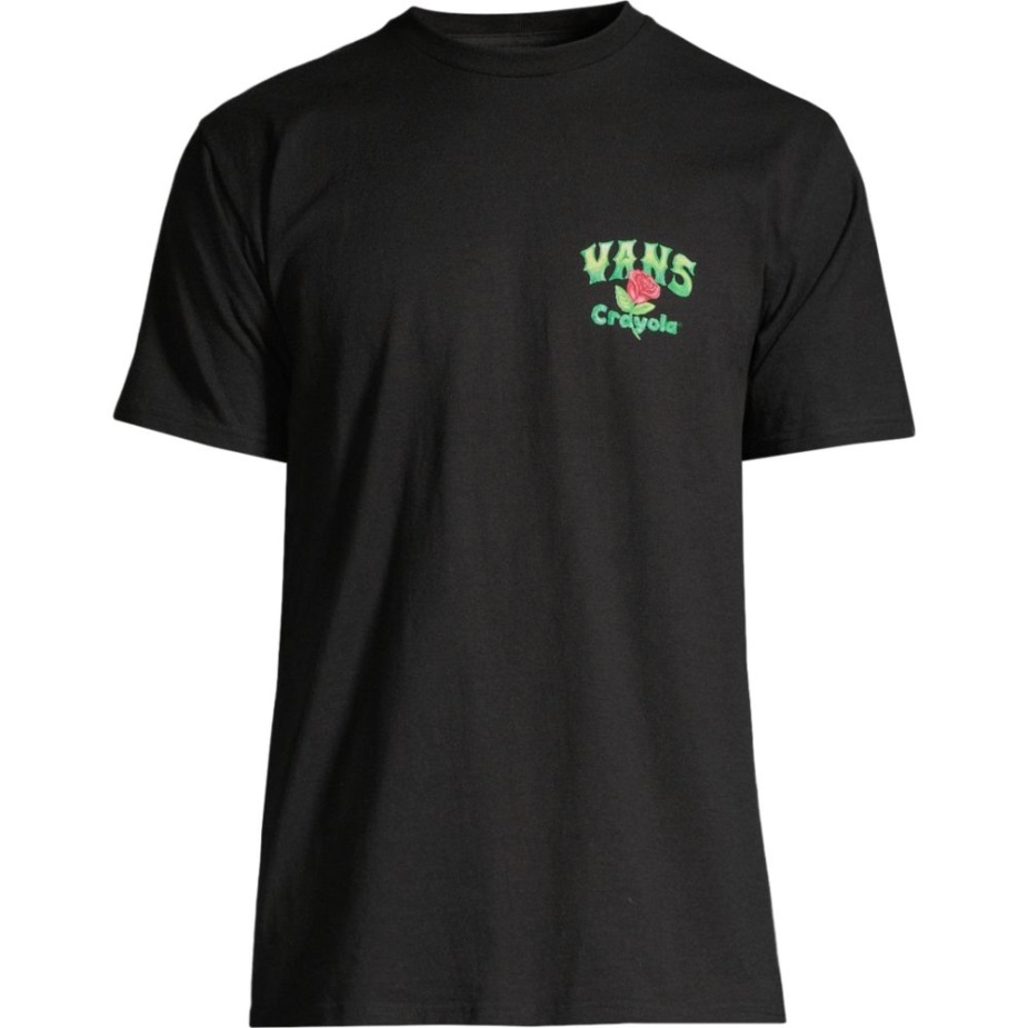 Vans ανδρικό μπλουζάκι ουράνιο τόξο Crayola κοντό μανίκι λαιμόκοψη βαμβακερό γραφικό μαύρο