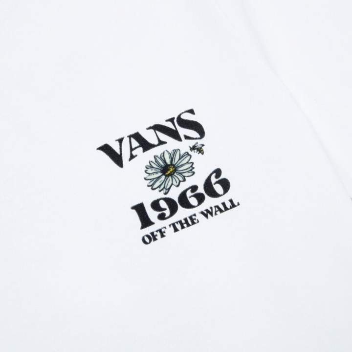 Vans ανθίζουν ειρήνη μπλουζάκι λευκό
