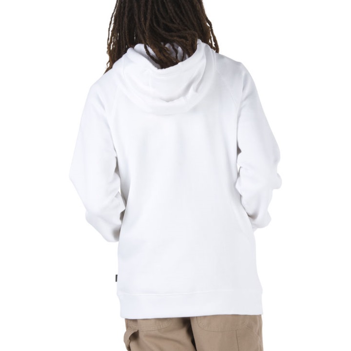 Vans αντίστροφα τυπικό Hoodie λευκό