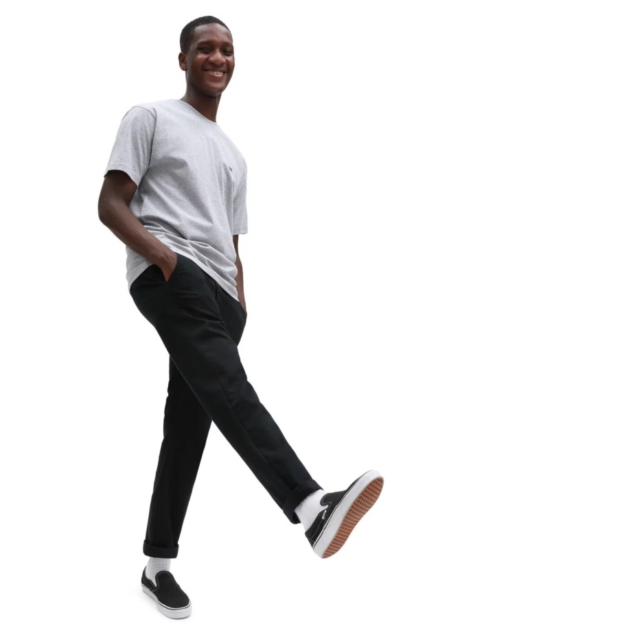 Vans αριστερό λογότυπο στήθος T-shirt γκρι