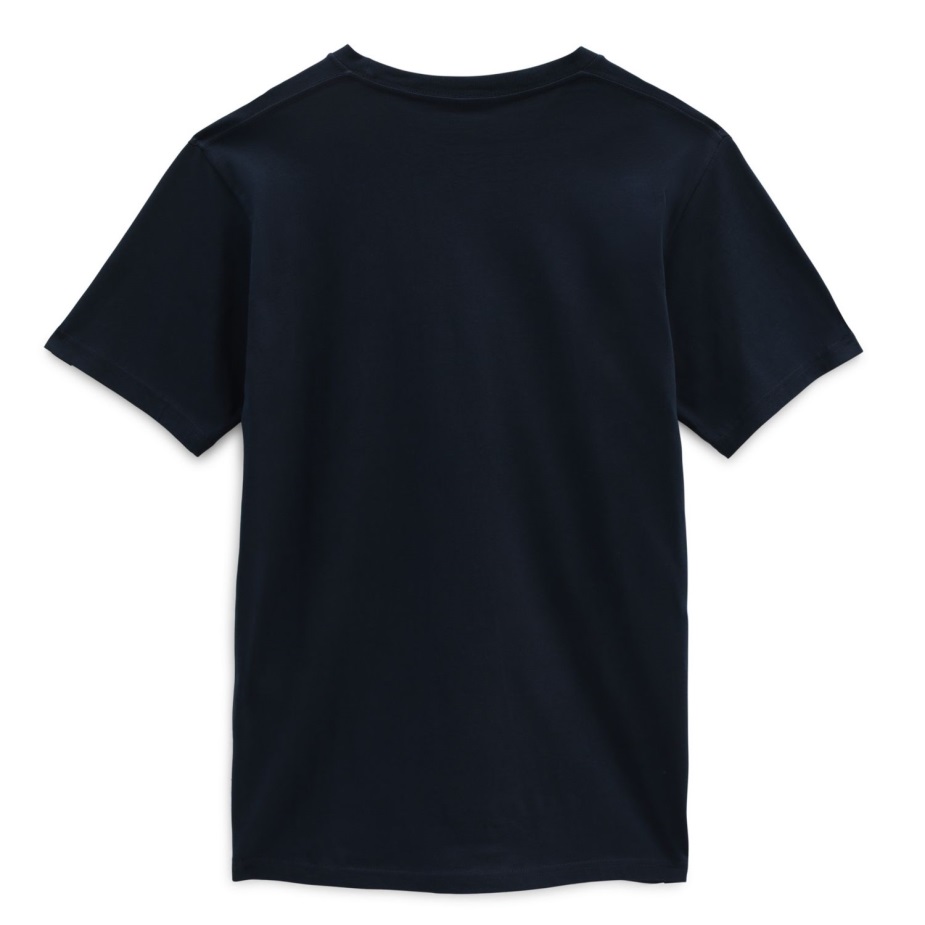 Vans αριστερό λογότυπο στήθος μπλουζάκι μπλε-ναυτικό