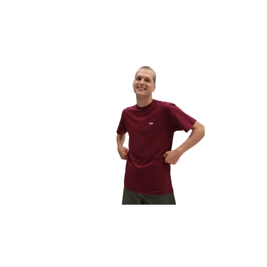 Vans αριστερό μπλουζάκι στήθος με λογότυπο κόκκινο