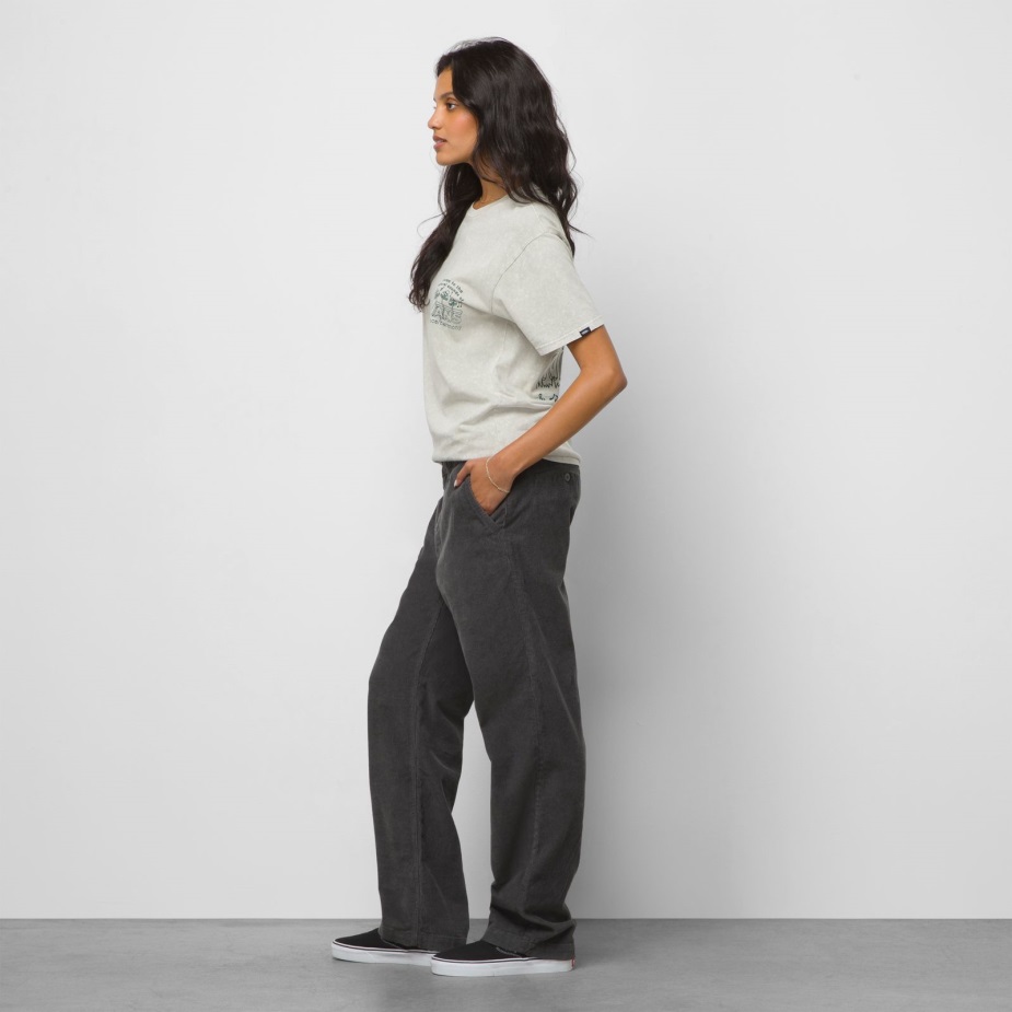 Vans αυθεντικό Chino κοτλέ χαλαρό παντελόνι άσφαλτο