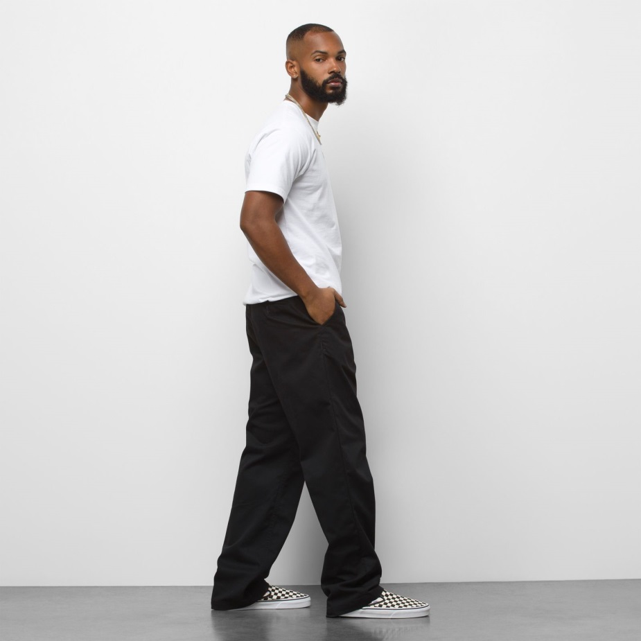 Vans αυθεντικό Chino φαρδύ παντελόνι μαύρο ανδρικό