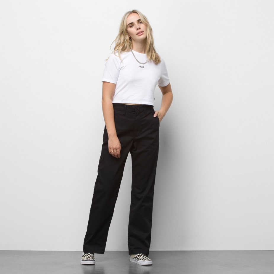 Vans αυθεντικό Chino φαρδύ παντελόνι μαύρο ανδρικό