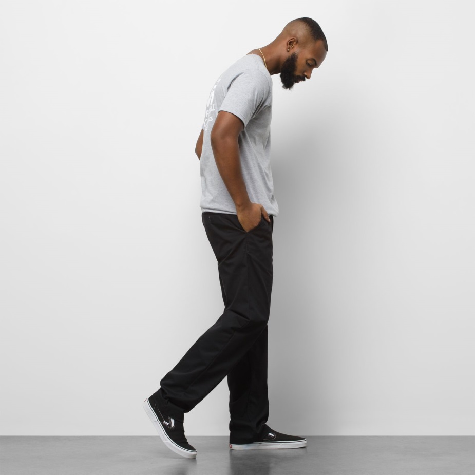 Vans αυθεντικό Chino χαλαρό μαύρο παντελόνι