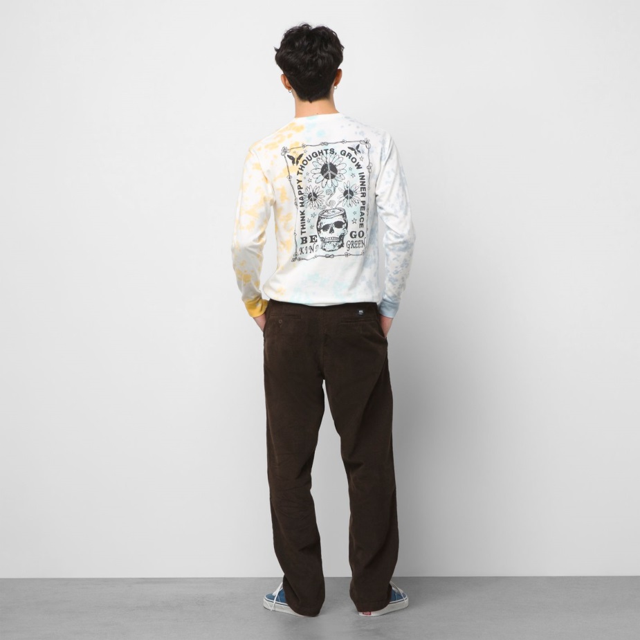 Vans αυθεντικό κοτλέ Chino χαλαρό κωνικό πλισέ παντελόνι Demitasse