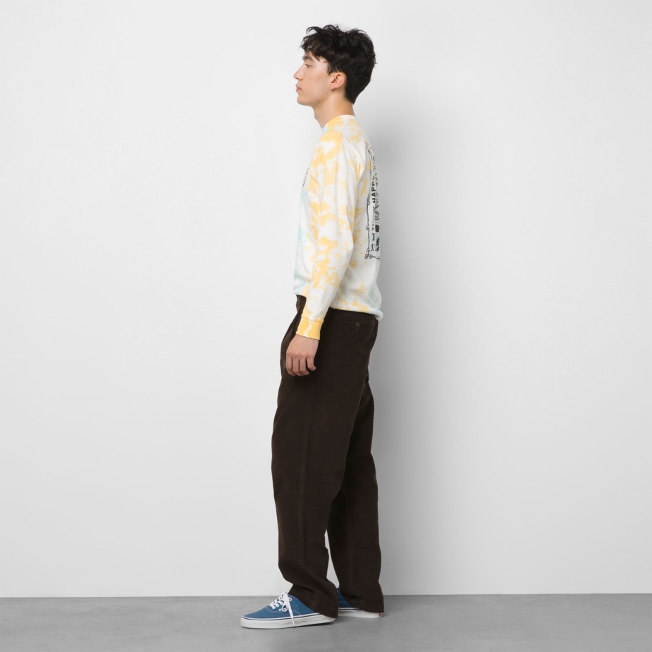 Vans αυθεντικό κοτλέ Chino χαλαρό κωνικό πλισέ παντελόνι Demitasse