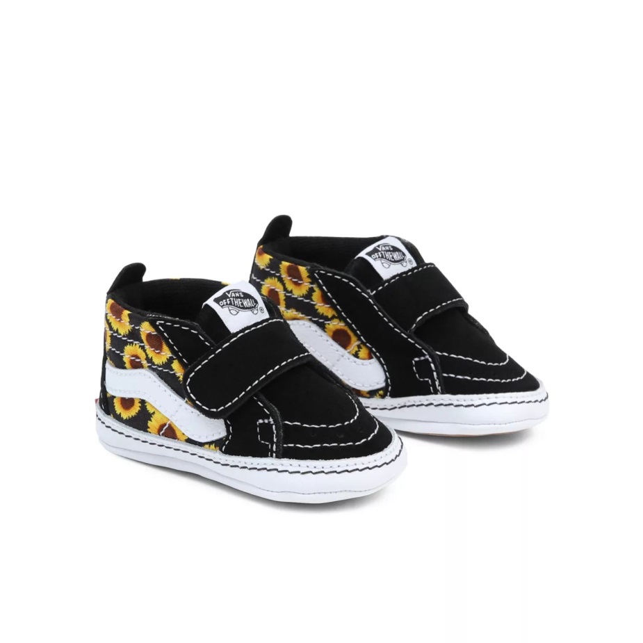 Vans βρεφικά παπούτσια κούνιας Sk8-hi (0-1 έτους) μαύρα