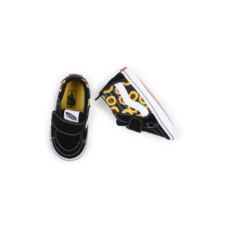 Vans βρεφικά παπούτσια κούνιας Sk8-hi (0-1 έτους) μαύρα