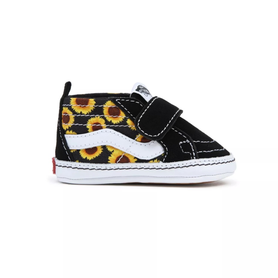 Vans βρεφικά παπούτσια κούνιας Sk8-hi (0-1 έτους) μαύρα