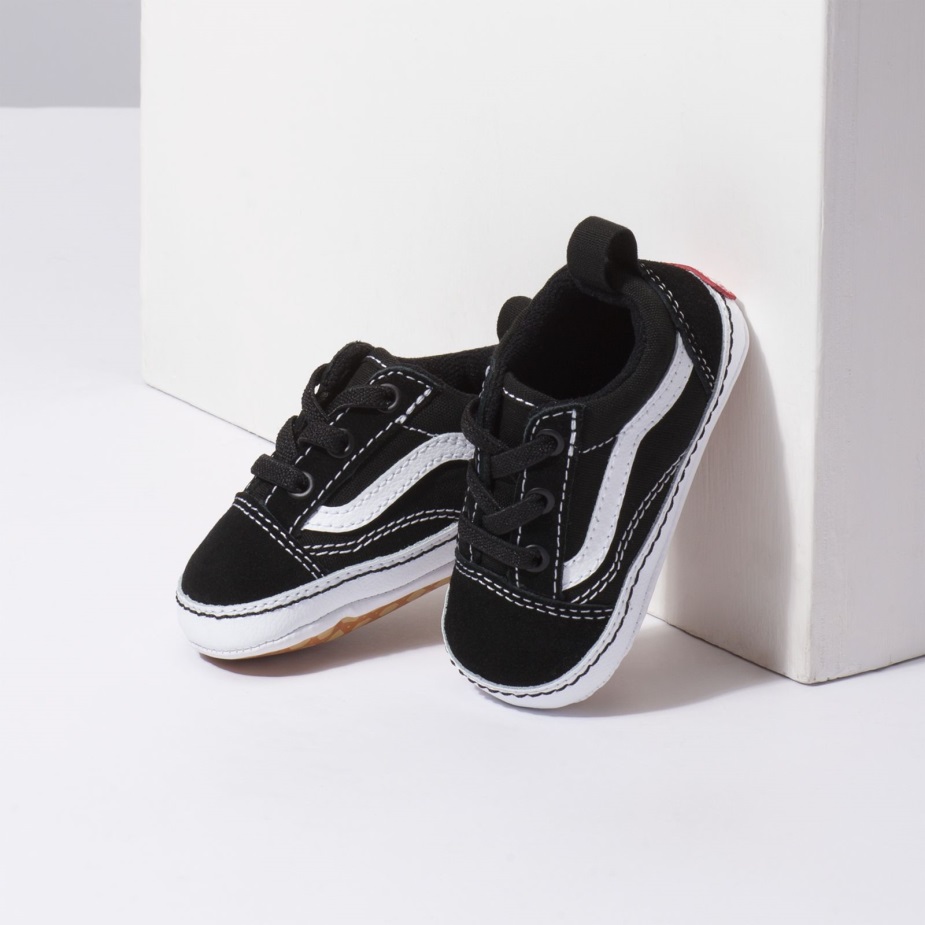 Vans βρεφική παλιά κούνια Skool μαύρο-αληθινό λευκό