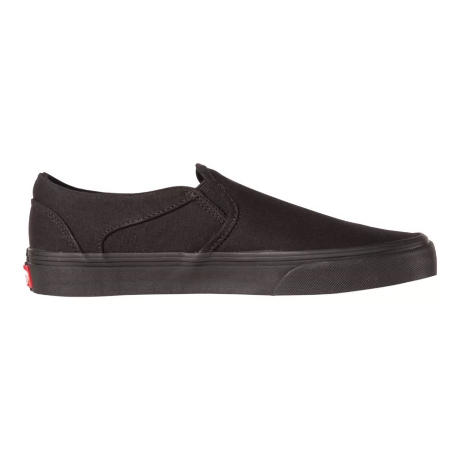 Vans γυναικεία Asher Skate παπούτσια Sneakers Slip σε καμβά ελαφρύ μαύρο-μαύρο
