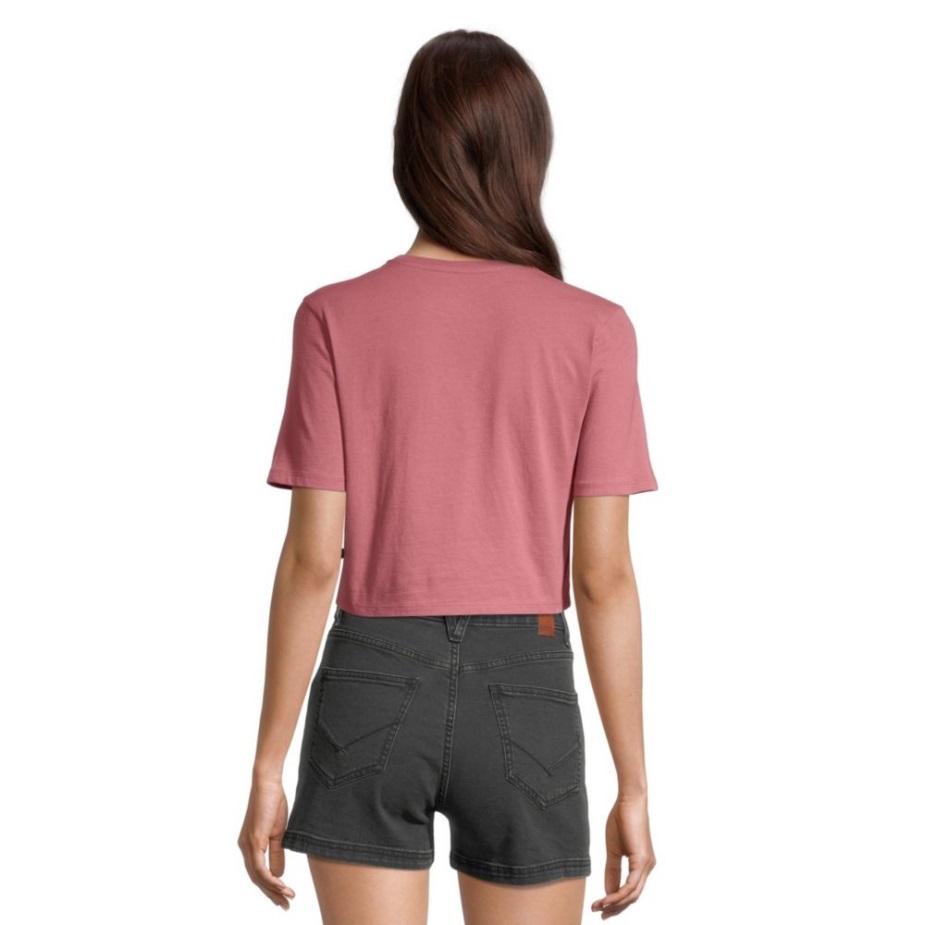 Vans γυναικεία Crop Crew T Shirt Deco Rose