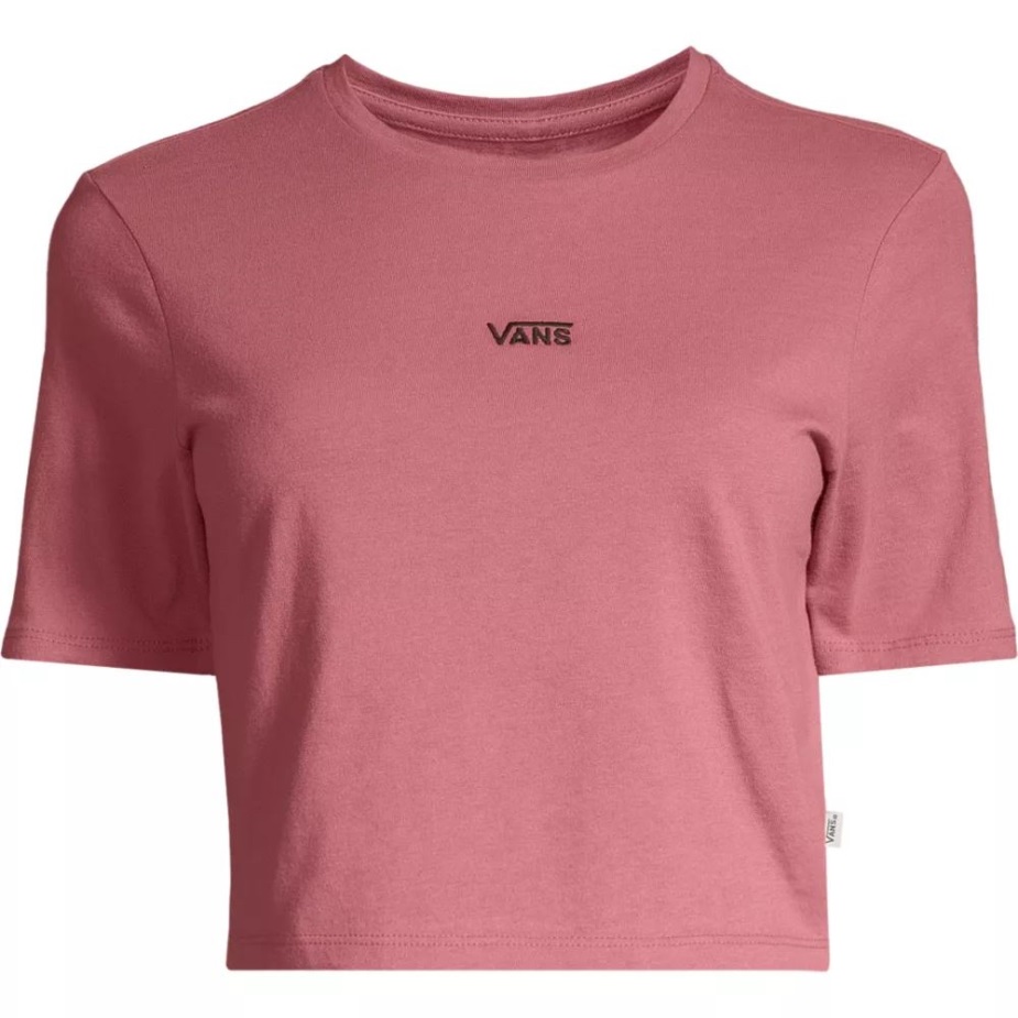 Vans γυναικεία Crop Crew T Shirt Deco Rose
