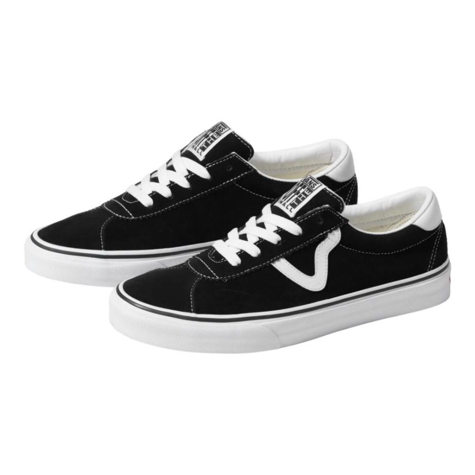 Vans γυναικεία αθλητικά Suede Skate παπούτσια μαύρο-άσπρο