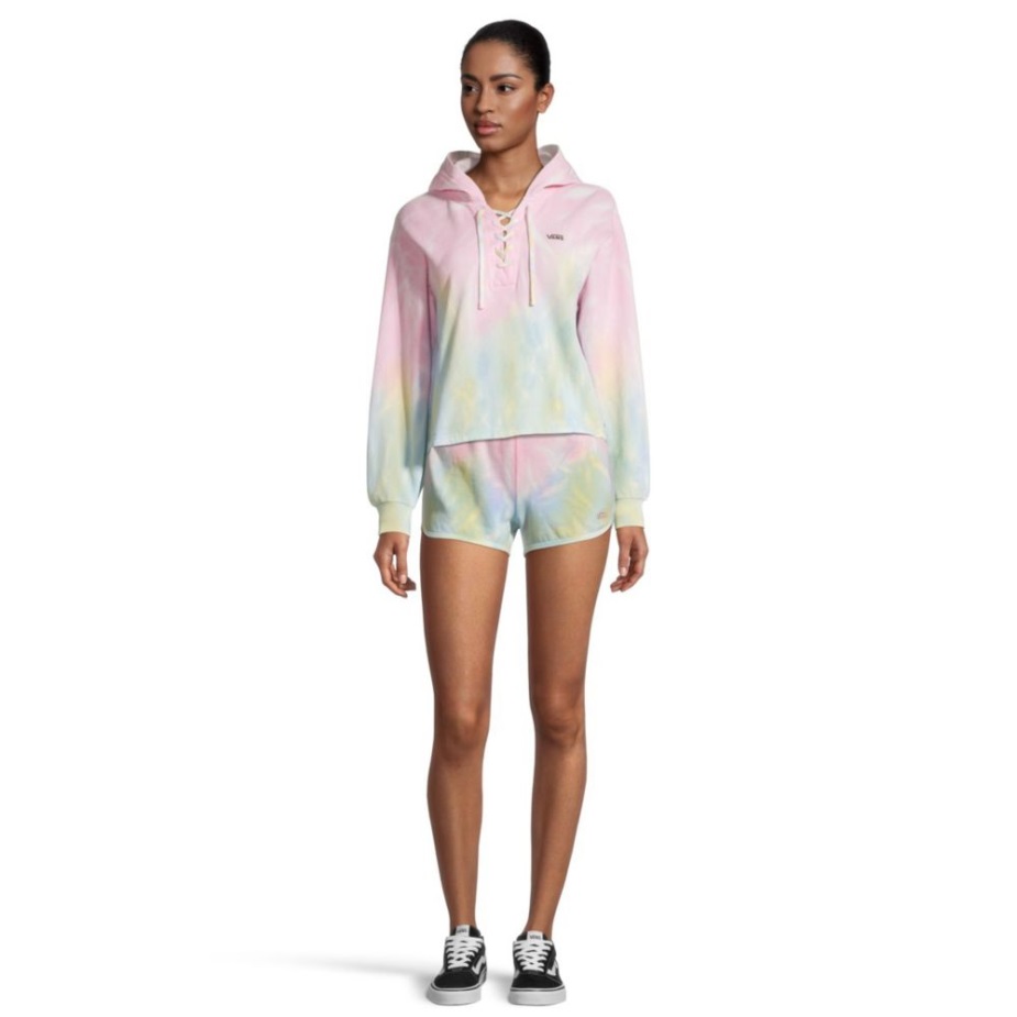 Vans γυναικεία γραβάτα γραβάτα Lace Up Hoodie Orchid Pink