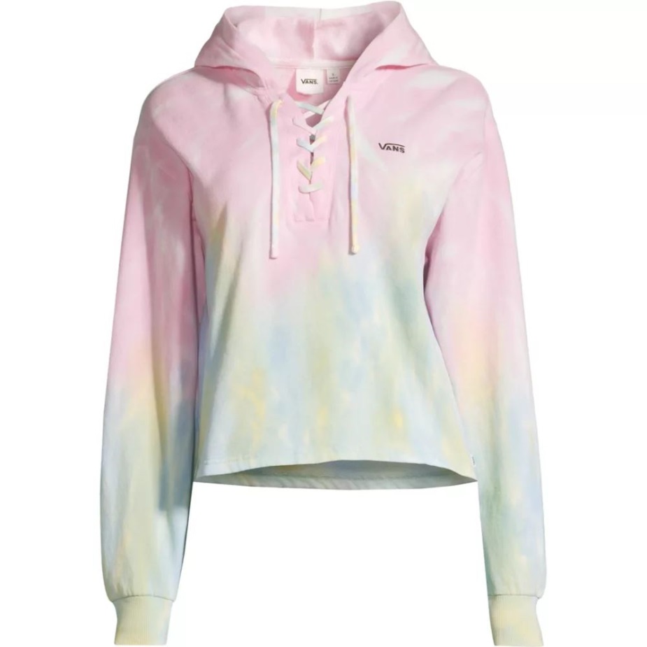 Vans γυναικεία γραβάτα γραβάτα Lace Up Hoodie Orchid Pink