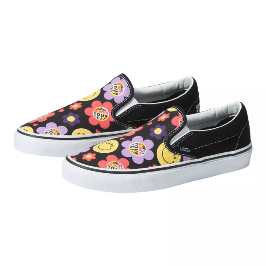 Vans γυναικεία κλασικά παπούτσια Slip On Skate Black-multi