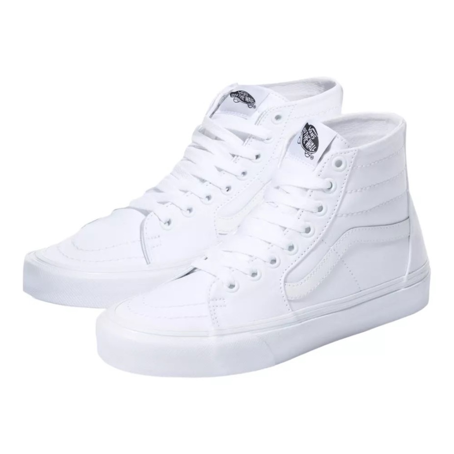 Vans γυναικεία παπούτσια Skate Sk8-hi καμβάς αληθινό λευκό