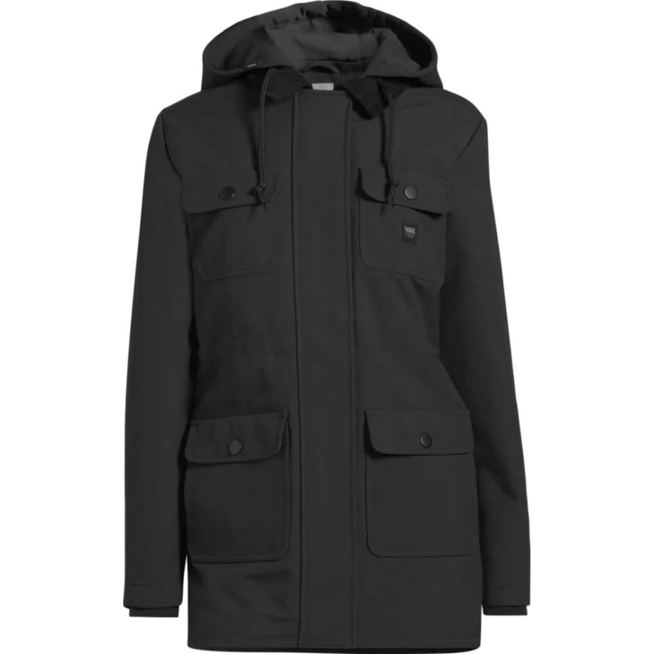 Vans γυναικείο Drillcore Long Ii Mte χειμερινό μπουφάν μακρύ μονωμένο συνθετικό μαύρο με κουκούλα