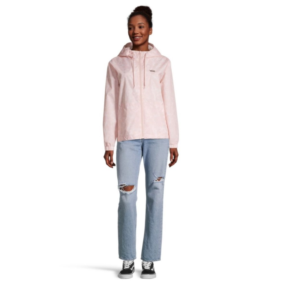 Vans γυναικείο σακάκι Kick Start Full Zip αντιανεμικό ροδακινί μαστίγιο